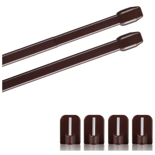BestLivings Scheibenstange 1-läufig Ø 10 mm 90 cm Braun
