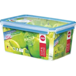 Emsa Clip & Close rechteckig blau 16,2 cm 8,0 l 1 St.