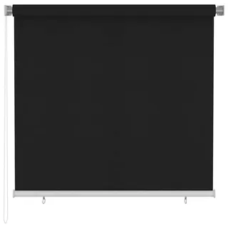 vidaXL Außenrollo 165 (B) x 140 (H) cm Schwarz - Schwarz