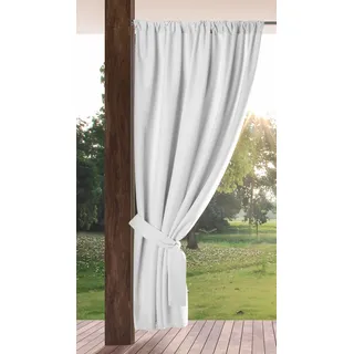 Eurofirany Outdoorvorhang 155 x 200 cm Weiß Polyester 1 St.