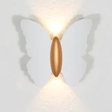 Chrasy Moderne LED Wandleuchten IP65 Wandleuchte Metall Wandleuchte LED Aluminium Leuchtet LED 6W Weiß Schmetterling Wandleuchte LED für LED Leuchtmittel