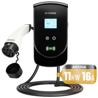 Absina Wallbox Typ 2 11 kW mit RFID Funktion & Ladekabel 5 m
