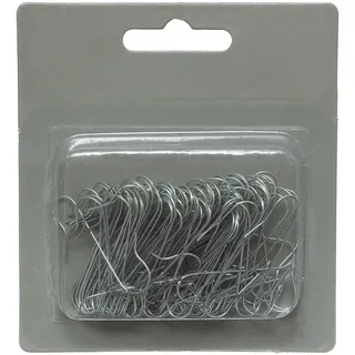 Atmosphera Createur d ́interieur Aufhänger für Weihnachtsdeko 100 Stk. , Silberfarben , Metall , 8x8x8 cm , Dekoration, Weihnachtsdekoration