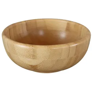 Pandoo Bambus Schüsseln Set | Obstschale, Salatschüssel, Geschirr | Obstkorb, Holzschale, Bowl Deko Schalen (Ø 14 cm)