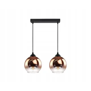 FKL DESIGN Home Deco Deckenlampe Pendellampe Hängelampe Wandlampe Tischlampe Leuchte Pendelleuchte Kugel Schwarz Kupfer Transparent 840