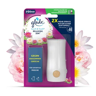 Glade Touch & Fresh (Brise One Touch) Minispray, Raumduft, Halter inkl. 1 Nachfüller, Relaxing Zen, 10 ml