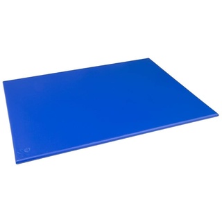 Hygiplas High Density Schneidebrett - groß, blaue Farbcodierung - Vorbereitung von rohen Fischprodukten, Größe: 12(H) x 600(B) x 450(L)mm, HDPE-Schneidebrett, gewerbliche und private Küche, J009