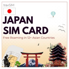 travSIM Japan SIM Karte | 6 GB Mobile Daten | Kostenloses Roaming in Südkorea, China und über 12 Ländern in Asien | Der Plan bei der Japan SIM Karte ist 10 Tage gültig. (6GB)