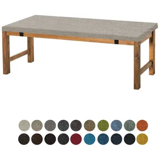 Aselbia Bankauflage Sitzkissen 140X35X5CM,Waschbare Rutschfestes Bankkissen Sitzauflage Bequeme Bankpolster für Bank, Fensterbank, Gartenmöbel, Terrasse, Drinnen,Grau