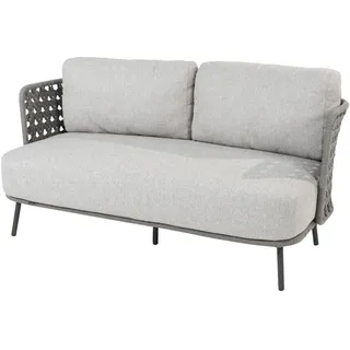 4Seasons Palacio 2.5-Sitzer Sofa Rope silbergrau inkl. 3 Kissen