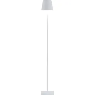 Zafferano Zafferano, Poldina L, Kabellose, Wiederaufladbare Stehlampe mit Touch Control, Geeignet für Wohnzimmer und Außenbereich, Dimmer, 2200-3000 K, Höhenverstellbar 52-122 cm,