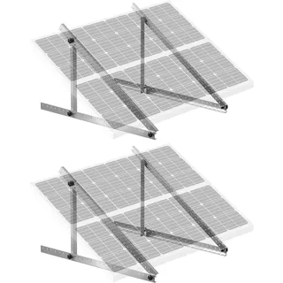 Vevor 114cm Solarpanel Halterungen Solarmodul Halterung Balkonkraftwerk 2er-Set