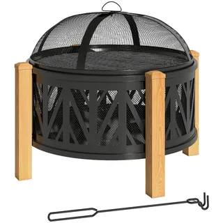 Outsunny Feuerschale Ø 58 cm Mehrfarbig