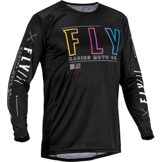 Fly Racing Lite S.E. Avenger, Trikot - Schwarz/Orange/Blau/Pink - S