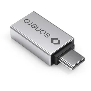 Sonero USB-Adapter (USB-C Stecker auf USB-A Buchse) alu/Silber