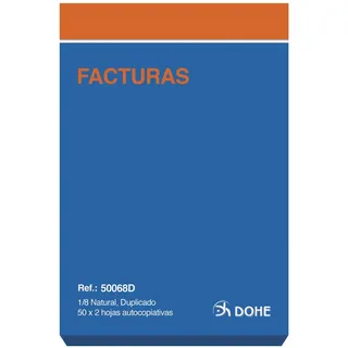 Dohe 50068D Quittungsbuch, 1/8-Naturpapier, mit Durchschlag