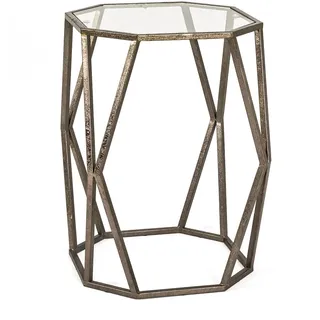 Haku-Möbel HAKU Möbel Beistelltisch bronze 37,0 x 37,0 x 50,0 cm