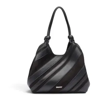 DKNY für Damen. R63AME49 Mittelgroße Paula-Tasche schwarz (OSFA), Lässig, Polyurethan