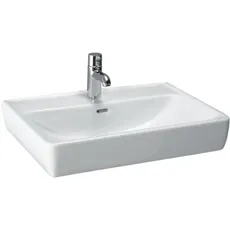 Laufen PRO A Aufsatzwaschtisch, 1 Hahnloch, mit Überlauf, 550x480mm, weiß, H8179510001041, Farbe: Weiß mit LCC