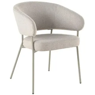 HowHomely Wohnzimmerstuhl gepolsterter Stuhl cappuccino Esszimmerstuhl modern