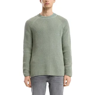 QS Grobstrickpullover mit Wascheffekt und Rollkante