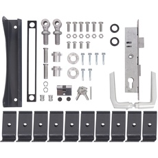 Alberts 678159 Zubehör-Set Flexo | für Einzeltor | 1400 bis 2000 mm Höhe | Stahl roh, verzinkt anthrazit kunststoffbeschichtet RAL 7016