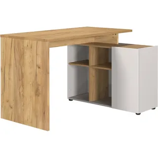 Germania Eckschreibtisch Adrano Navarra-Eiche / Kaschmir