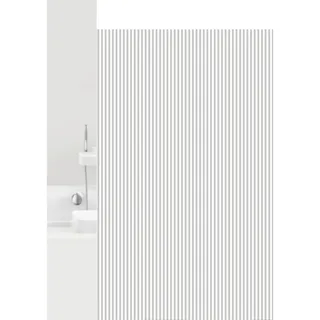 Grund Duschvorhang , Grau, Weiß , Kunststoff , Streifen , 180x200 cm , Oeko-Tex® Standard 100, Made in Europe , Heimtextilien, Badtextilien, Duschvorhänge