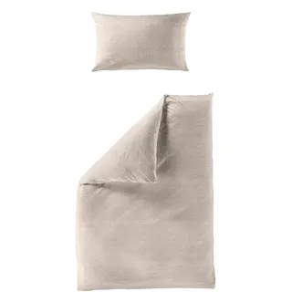 BIERBAUM 4134 Seersucker Beige 135 x 200 cm + 2 x 40 x 80 cm