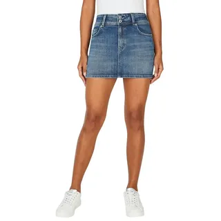 Pepe Jeans Damen Mini Skirt Mw Pl901147 Jeansrock, Blue (Denim-HV3), S