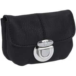 Gusti Bauchtasche Leder - Eskil Gürteltasche Hüfttasche Festivaltasche Schultertasche Portemonnaie Geldbeutel Herren Damen Leder Schwarz