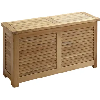 Mid.you Truhe , Teakfarben , Holz , Teakholz , vollmassiv , 90x48x30 cm , Kleinmöbel, Truhen, Holztruhen