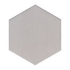 Feinsteinzeug Hexagon Solid Silver Glasiert Matt 21,5 x 25 x 0,9 cm