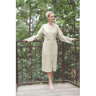 framsohn frottier Unisex-Bademantel »leger geschnitten, hergestellt in Österreich« Unisex Waffelpiqué, braun