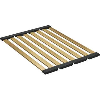 Grohe Abstropfgestell (Material: Edelstahl, zusammenklappbar, 490 x 348mm, spülmaschinenfest), cool sunrise gebürstet, 40854GN0