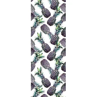 Queence Vinyltapete »Bea« bedruckt tropisch glatt 90x250cm, selbstklebend, kinderleichte Anbringung,, Sticker, lila