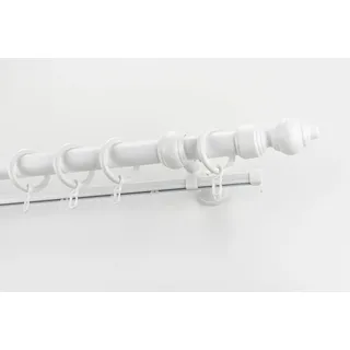 GARESA Vorhangstange STANDARD 2-läufig Ø 28 mm 220 cm Weiß