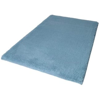 Carpet City Badematte »Topia Mats«, Höhe 14 mm, Teppich Badezimmer, Uni Farben, besonders weich, Rutschfest, Hochflor, Waschbar blau