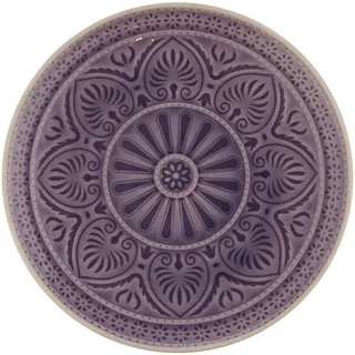 Butlers Teller Sumatra 21 cm , Violett , Keramik , 21x2x21 cm , Geschirr, Teller, Speiseteller