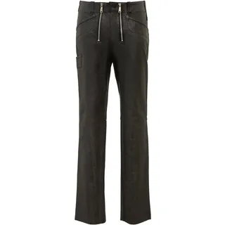 RICANO Lederhose "Lederhose RT-105" Handgefertigt aus echtem Leder, schwarz, nappa