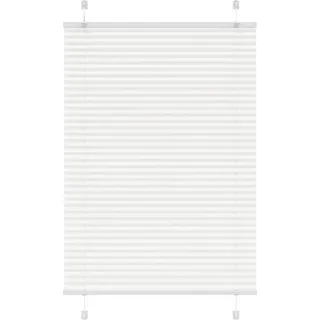 Plissee Weiß 85x100 cm Stoffbreite 84,4 cm Polyester - Weiß