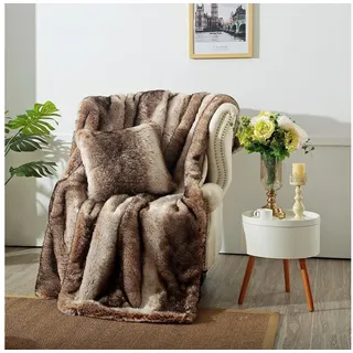 Star Home Textil Nutria Kuscheldecke 150 x 200 cm Braun
