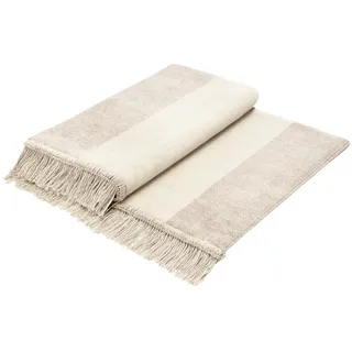 Biederlack Cotton Cover Salt & Pepper Kuscheldecke 100 x 200 cm Beige