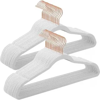 Samt-Kleiderbügel für Hemden, Blusen und Jacken, rutschfest, 5 kg Tragkraft