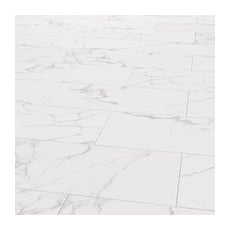 Bodenfliese Carrara Marmore Feinsteinzeug Weiß-Marmoriert 30 cm x 60 cm