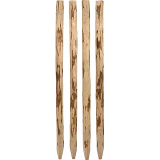 dobar Zaunpfosten "Holzpfosten für Staketenzaun, ØxH: 9x120 cm" aus robustem, ungeschältem Haselnussholz, natur
