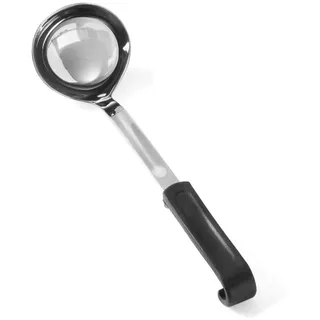 HENDI Suppenkelle, mit Polypropylengriff, Schöpflöffel, Suppenschöpfer, 0,11L, ø80x(H)300mm, Polypropylen, Edelstahl