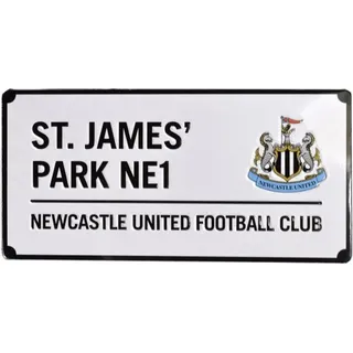 Newcastle United FC - "St James Park" Karte Kühlschrank-Magnet BS6249 (Einheitsgröße) (Schwarz/Weiß)