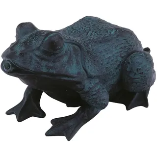 HEISSNER Teichfigur Frosch mit Wasserspielpumpe - Grau