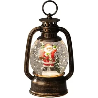 Konstsmide LED-Wasserlaterne Weihnachtsmann für Innen 16,6 cm x 10,5 cm Braun